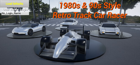 1980s & 90s Style - Retro Track Car Racer Cover Image