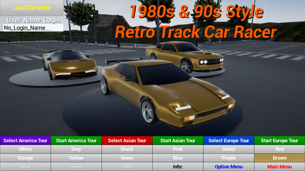 Скриншот из 1980s90s Style - Retro Track Car Racer