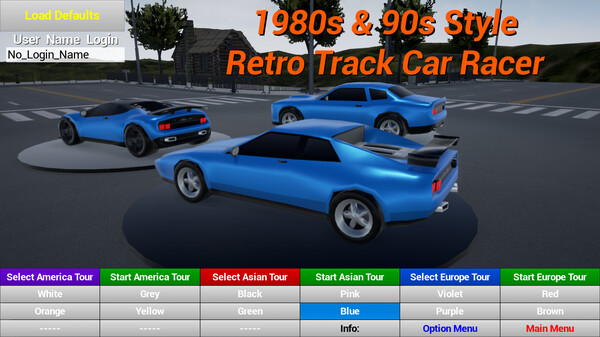 Скриншот из 1980s90s Style - Retro Track Car Racer