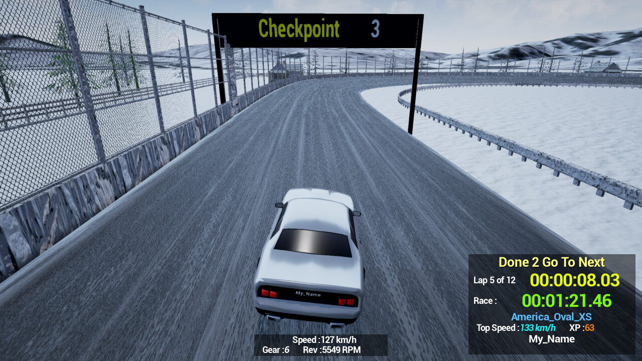 1980s90s Style - Retro Track Car Racer Free Download for PC