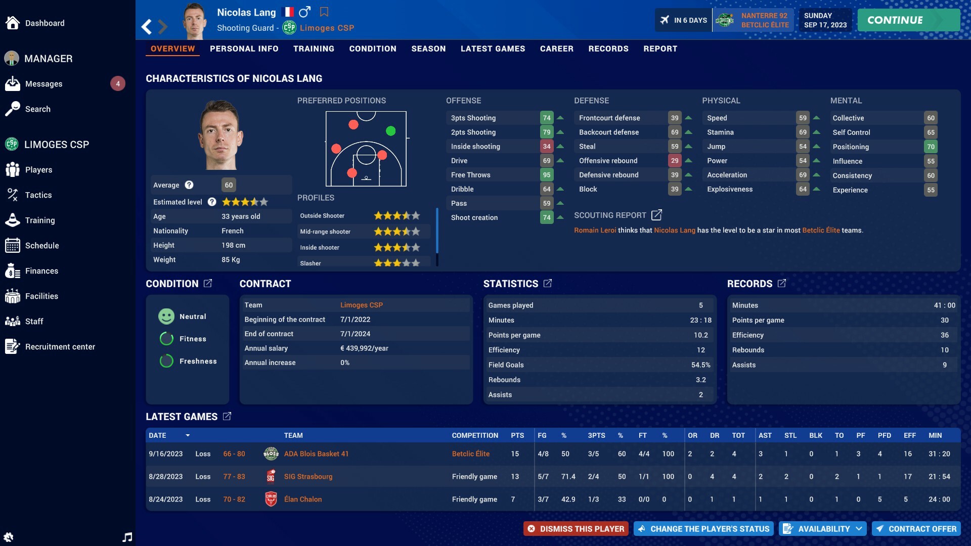 Pro Basketball Manager 2024 screenshot 1