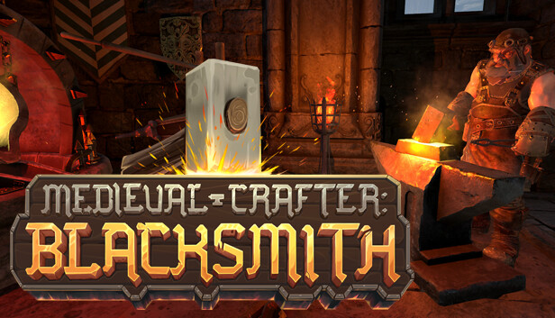 Imagen de la cápsula de "Medieval Crafter: Blacksmith" que utilizó RoboStreamer para las transmisiones en Steam