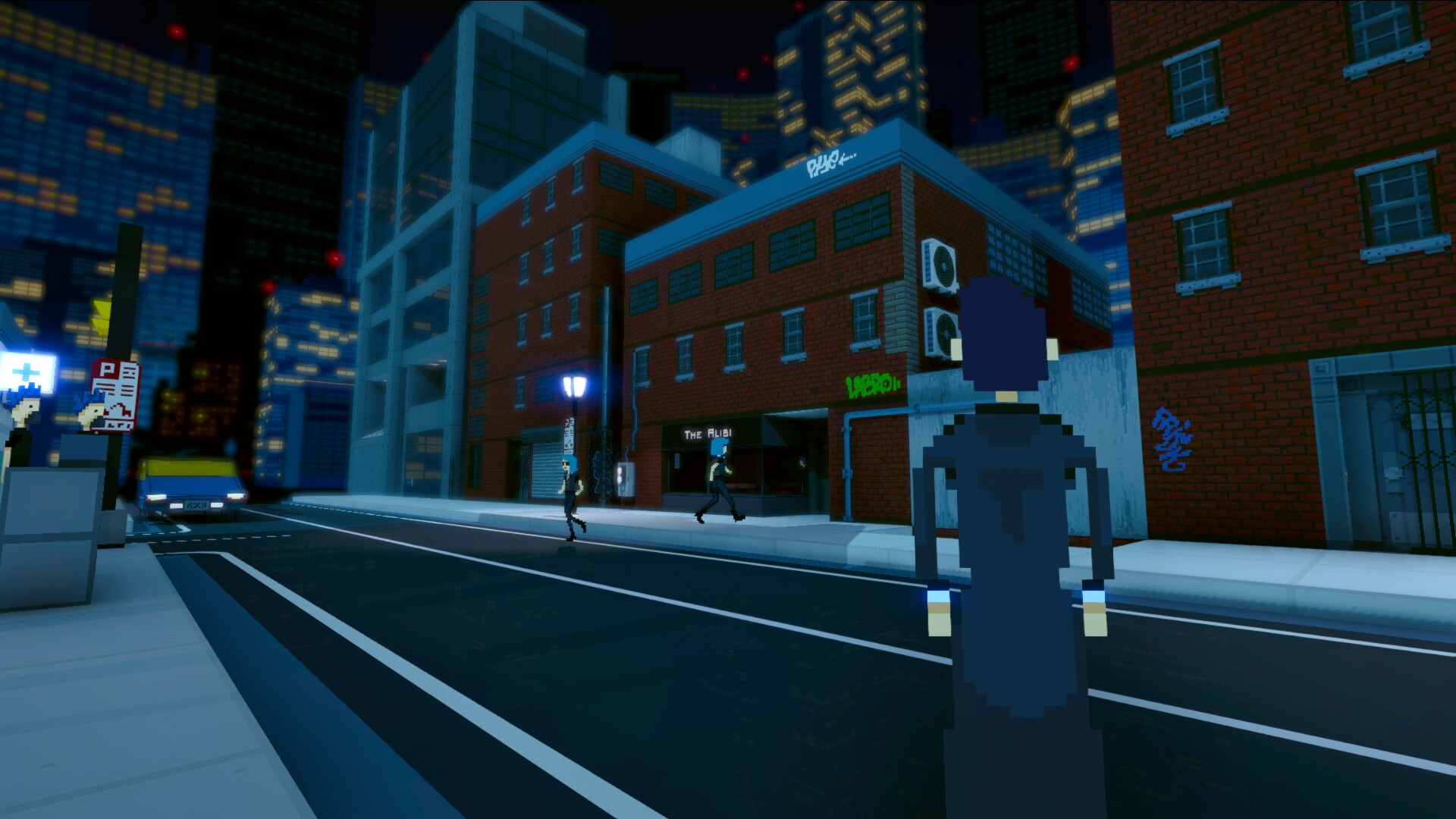 Roblox Characters On Buildings In Blue Background Games, HD wallpaper