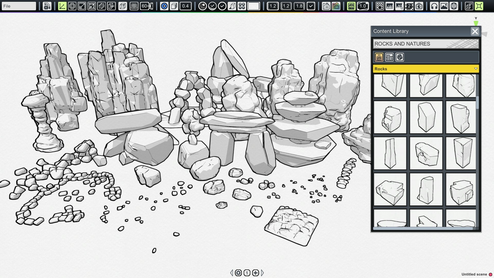 MangaKa - Rocks & Nature Pack PC gameplay screenshot 1 of 3