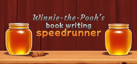 Winnie-the-Pooh's book writing speedrunner banner