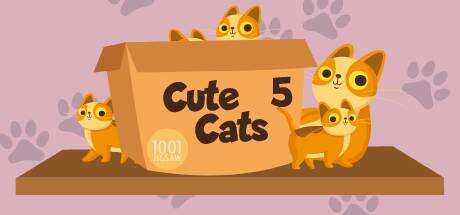 1001 Jigsaw. Cute Cats 5 Cover Image