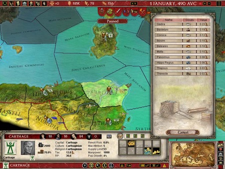 Europa Universalis: Rome - Gold Edition capture d'écran