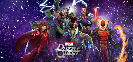 Steam header art for MARVEL Puzzle Quest