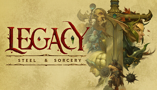 Imagen de la cápsula de "Legacy: Steel & Sorcery" que utilizó RoboStreamer para las transmisiones en Steam