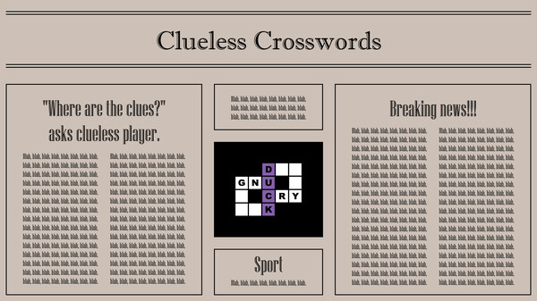 Скриншот из Clueless Crosswords