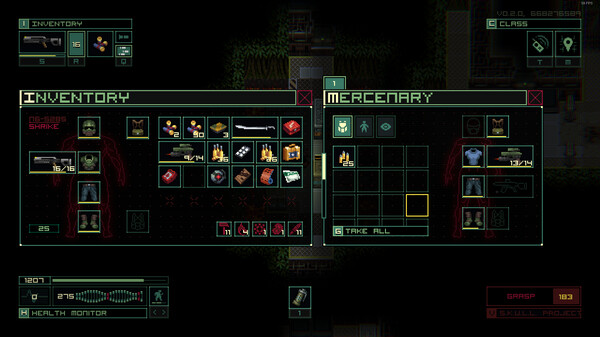 Screenshot of Quasimorph: End of Dream