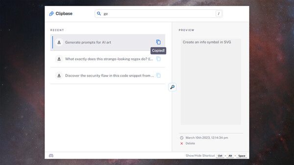 Clipbasefor windows and Linux 1