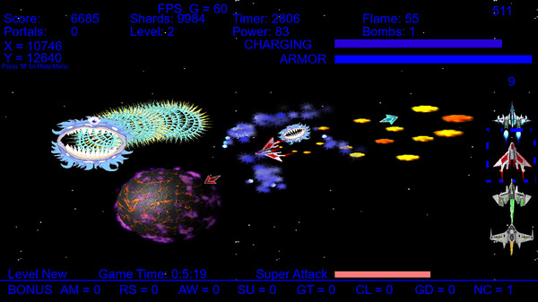 Скриншот из Asteroid King