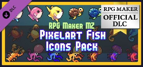 RPG Maker MZ - PIXELART FISH ICONS PACK