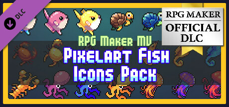 RPG Maker MV - PIXELART FISH ICONS PACK