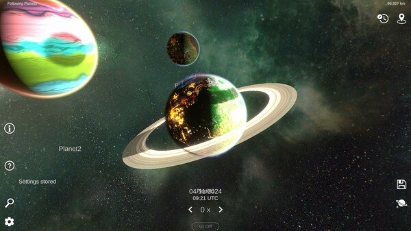 Solar System Simulator game for Linux 1