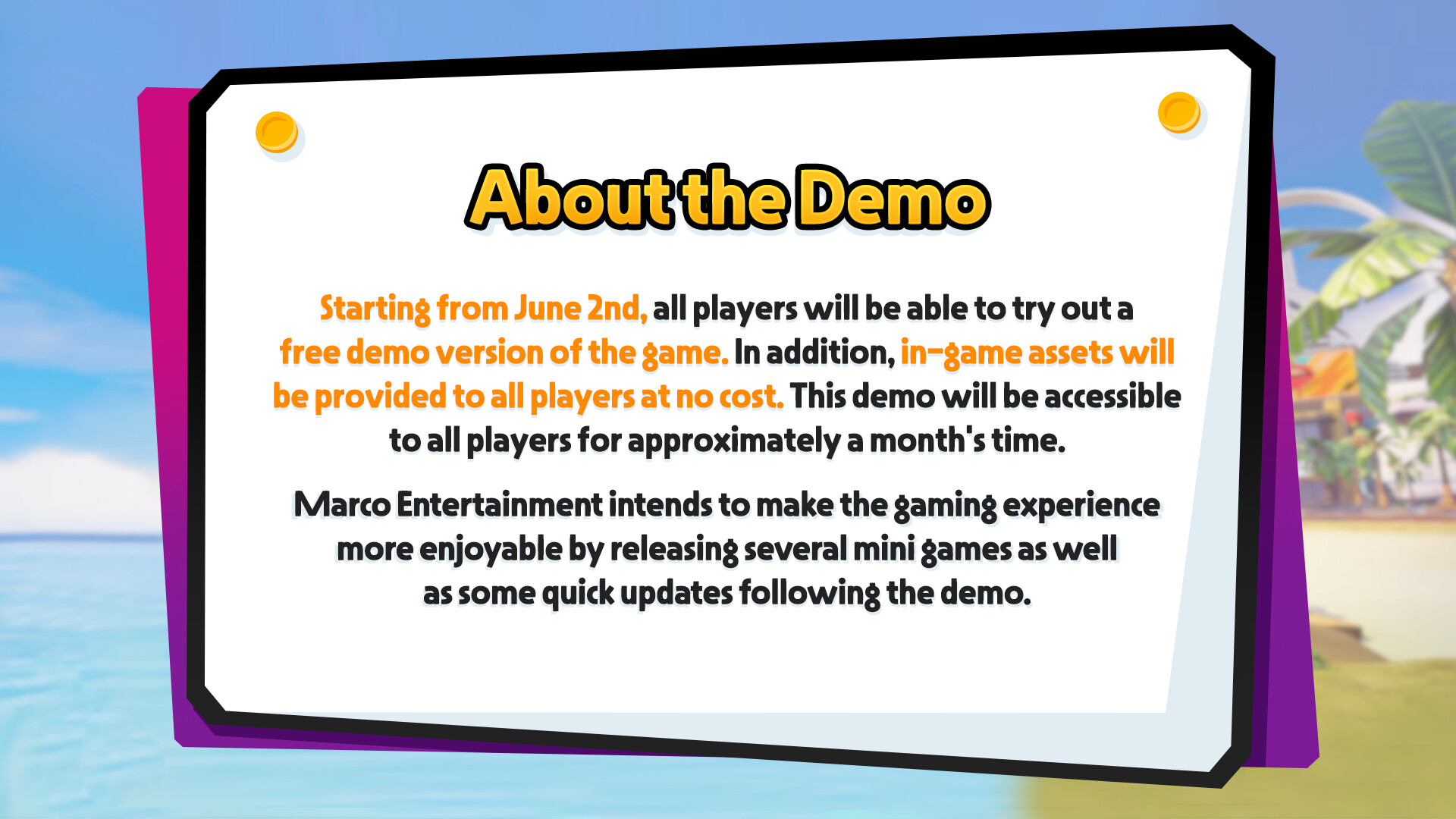 Marco Entertainment Demo Featured Screenshot #1