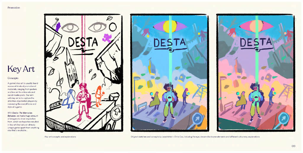 Desta: The Memories Between - Digital Art Book screenshot screenshot 2