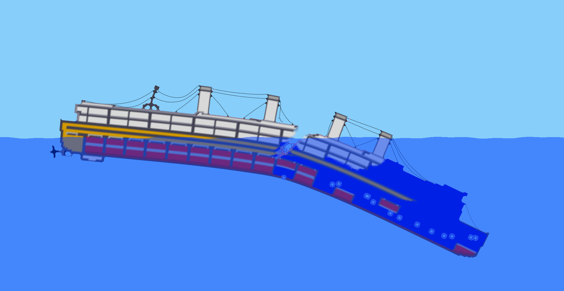 Sinking simulator Sinking simulator