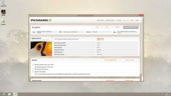 скриншот PCMark 8 2