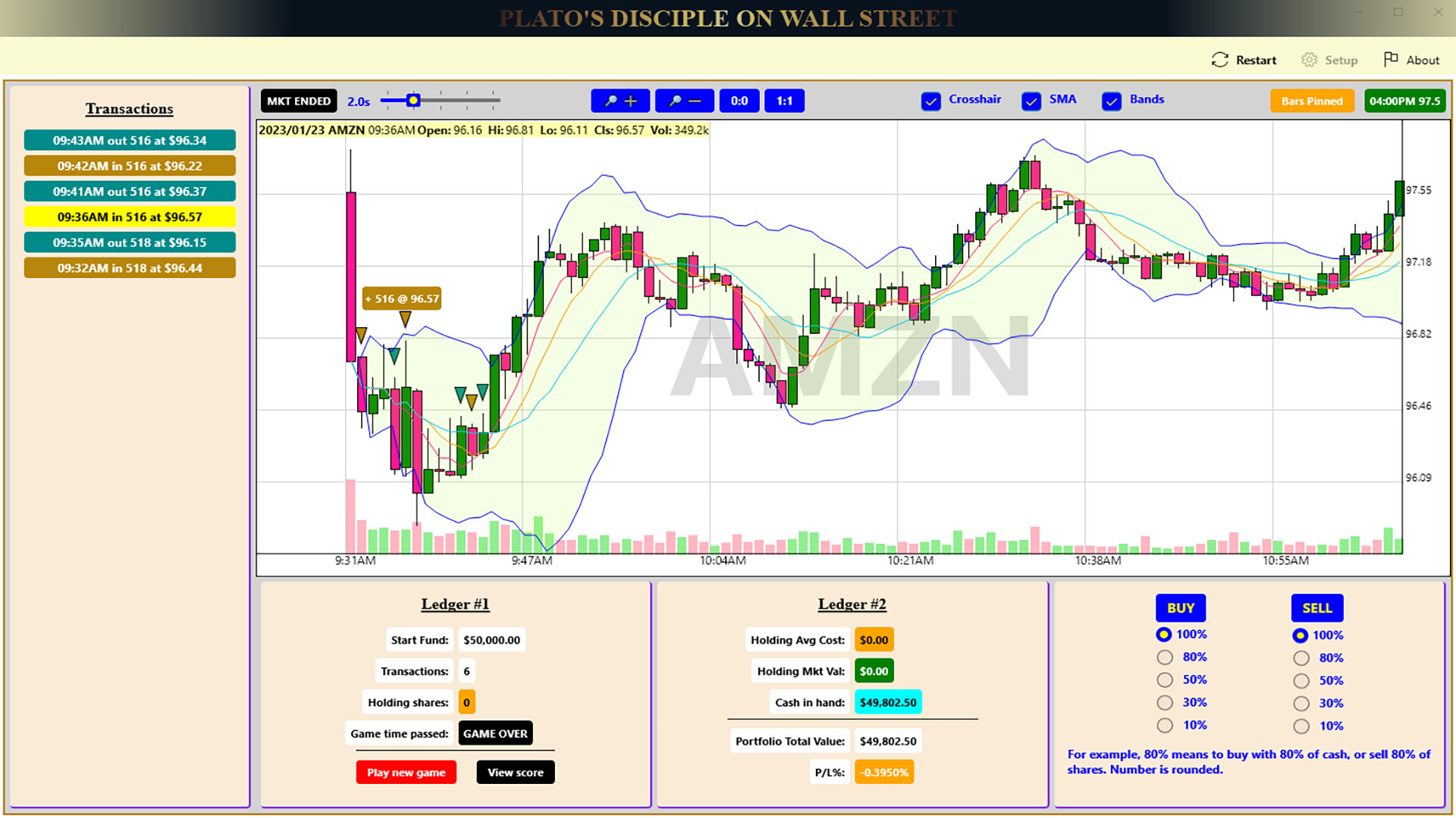 PLATO'S DISCIPLE ON WALL STREET (WITH 20 PLAYPACKS) Demo #6
