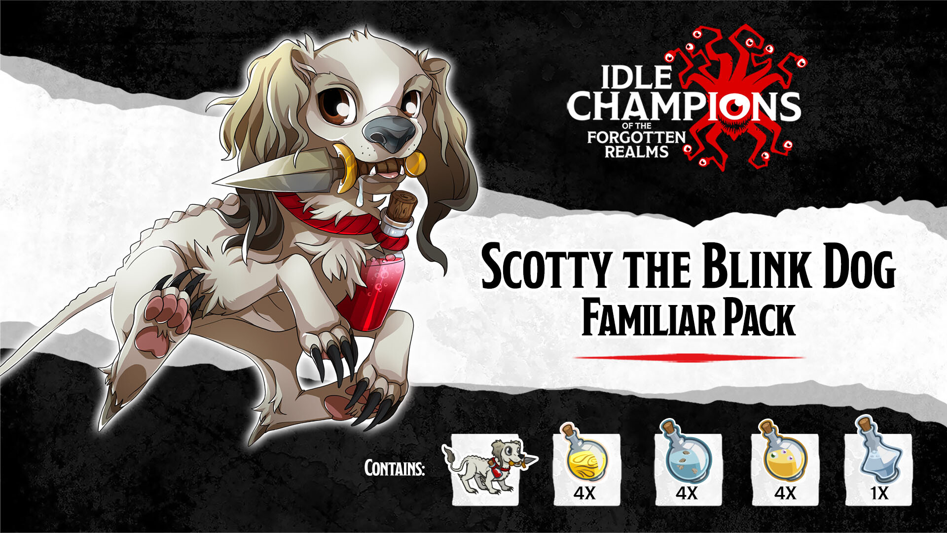 Idle Champions - Scotty the Blink Dog Familiar Pack Featured Screenshot #1