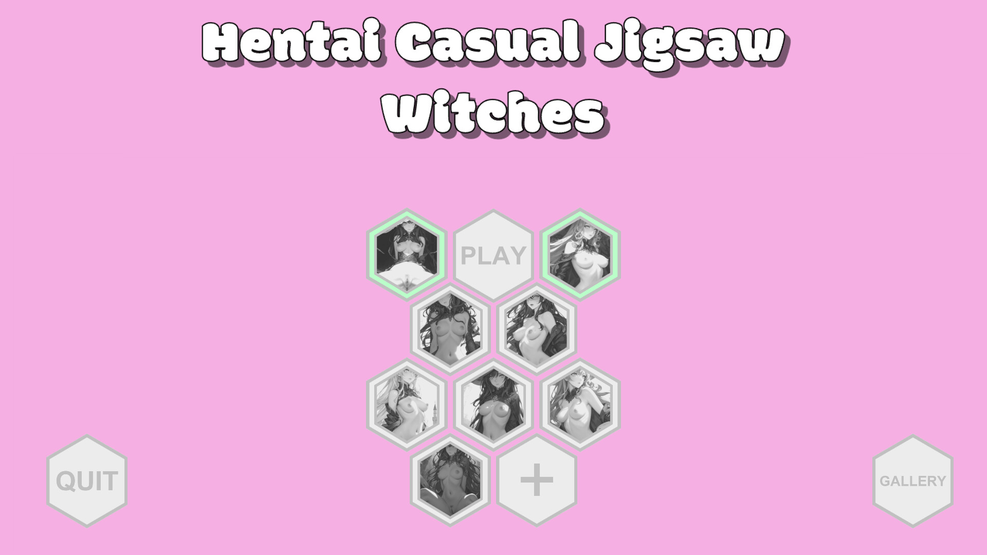 Hentai Casual Jigsaw - Witches screenshot 1