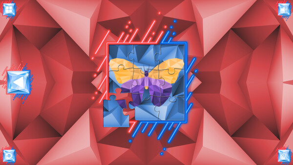 Poly Jigsaw: Butterflies game for Linux 1