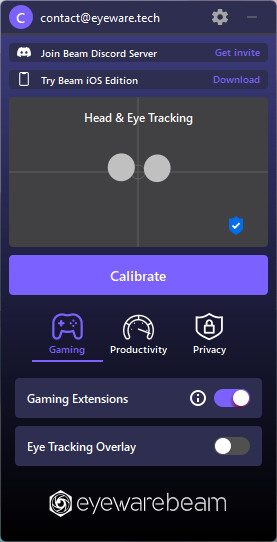 Eyeware Beam Webcam Edition screenshot screenshot 2