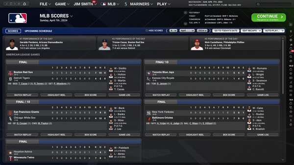 Скриншот из Out of the Park Baseball 25
