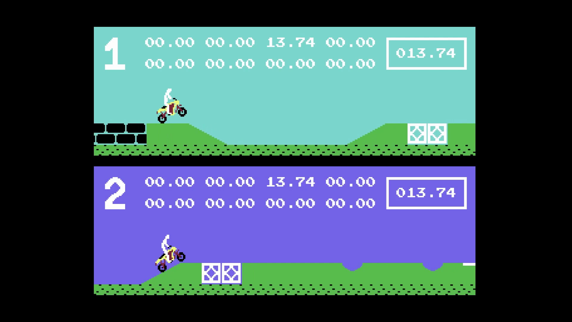 Kikstart: Off-Road Simulator (C64/C128) screenshot 1