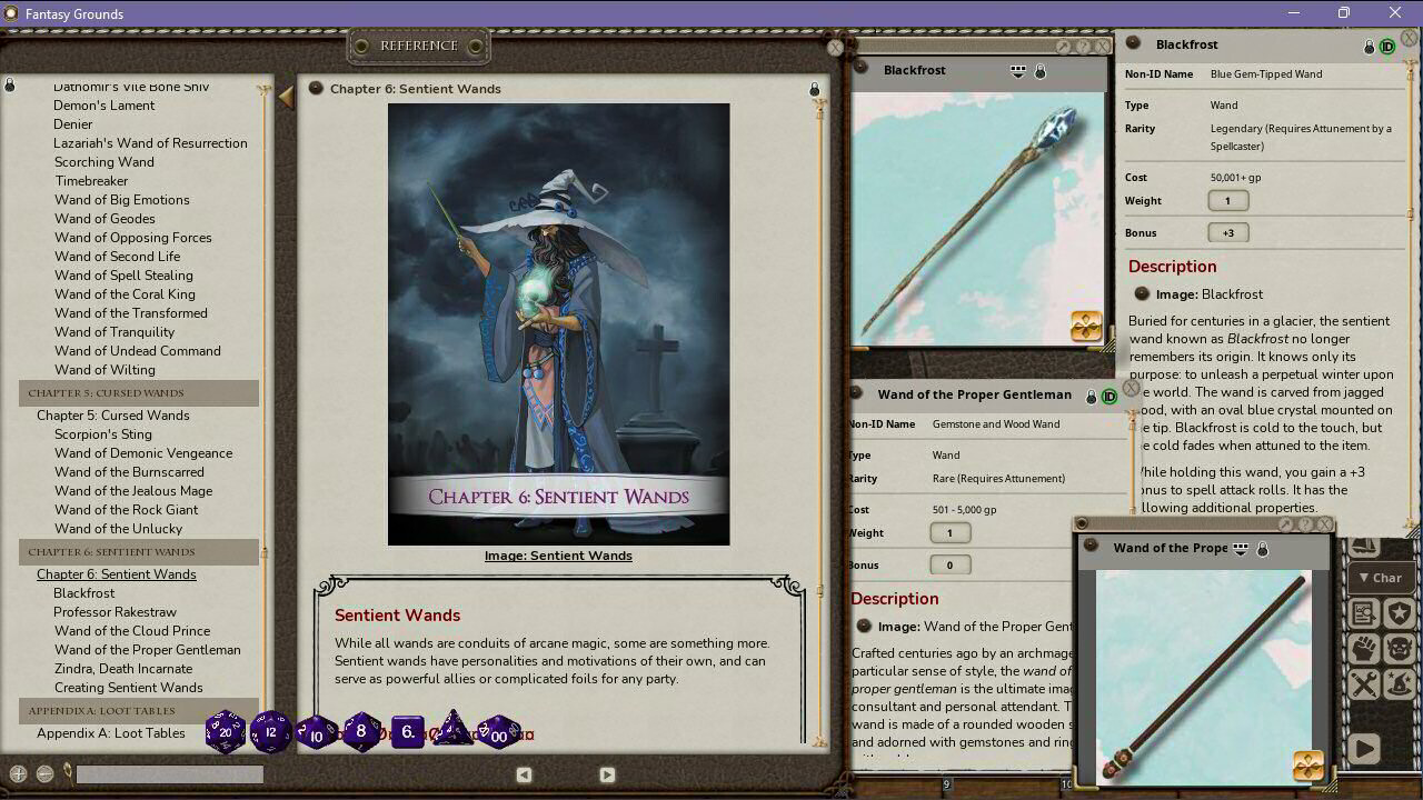 Fantasy Grounds - The Wondrous Tome of Wands Featured Screenshot #1
