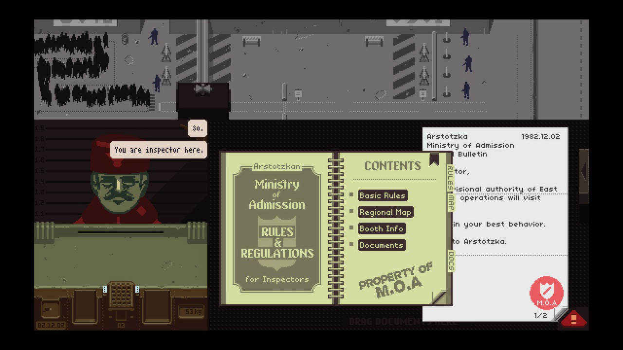 Papers Please – Glory To Arstotzka – Upon Completion