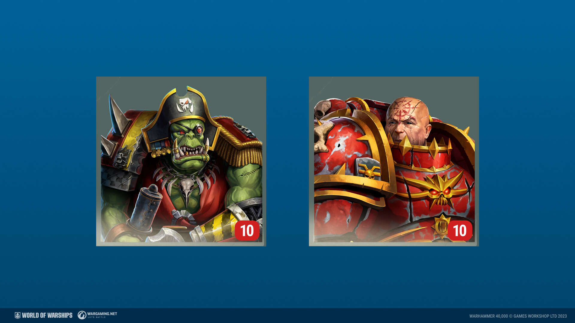 World of Warships × Warhammer 40,000: Chaos and Ork Commander Pack Featured Screenshot #1