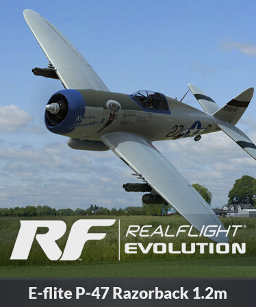 RealFlight Evolution - E-flite P-47 Razorback 1.2m