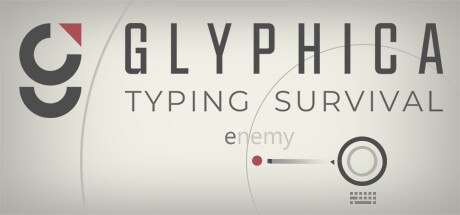 Steam header art for Glyphica: Typing Survival