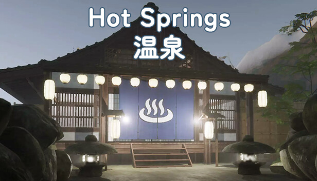 Imagen de la cápsula de "Hot Springs | 温泉 (Onsen)" que utilizó RoboStreamer para las transmisiones en Steam