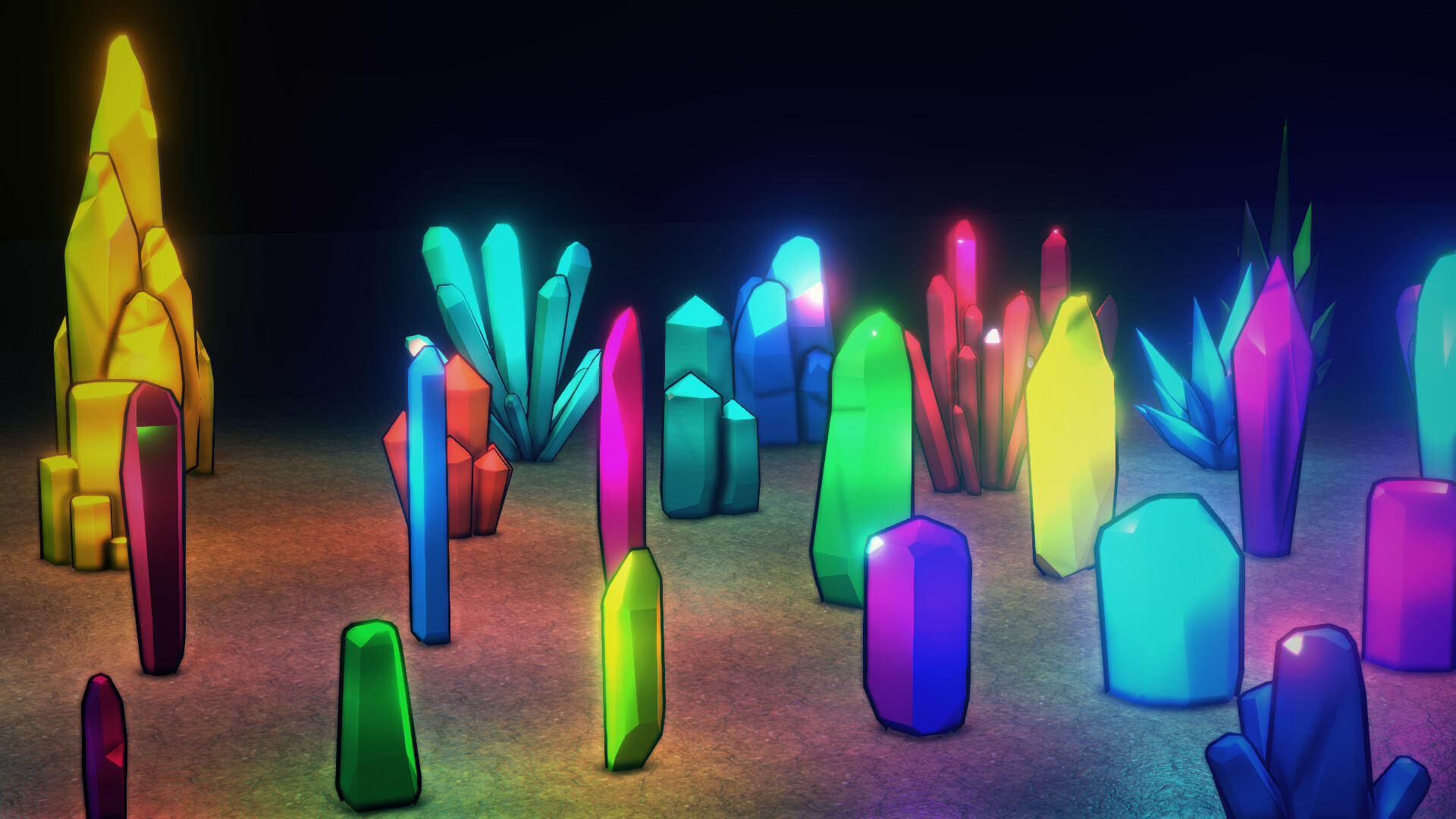 RPG Developer Bakin Glowing Crystal Pack #2