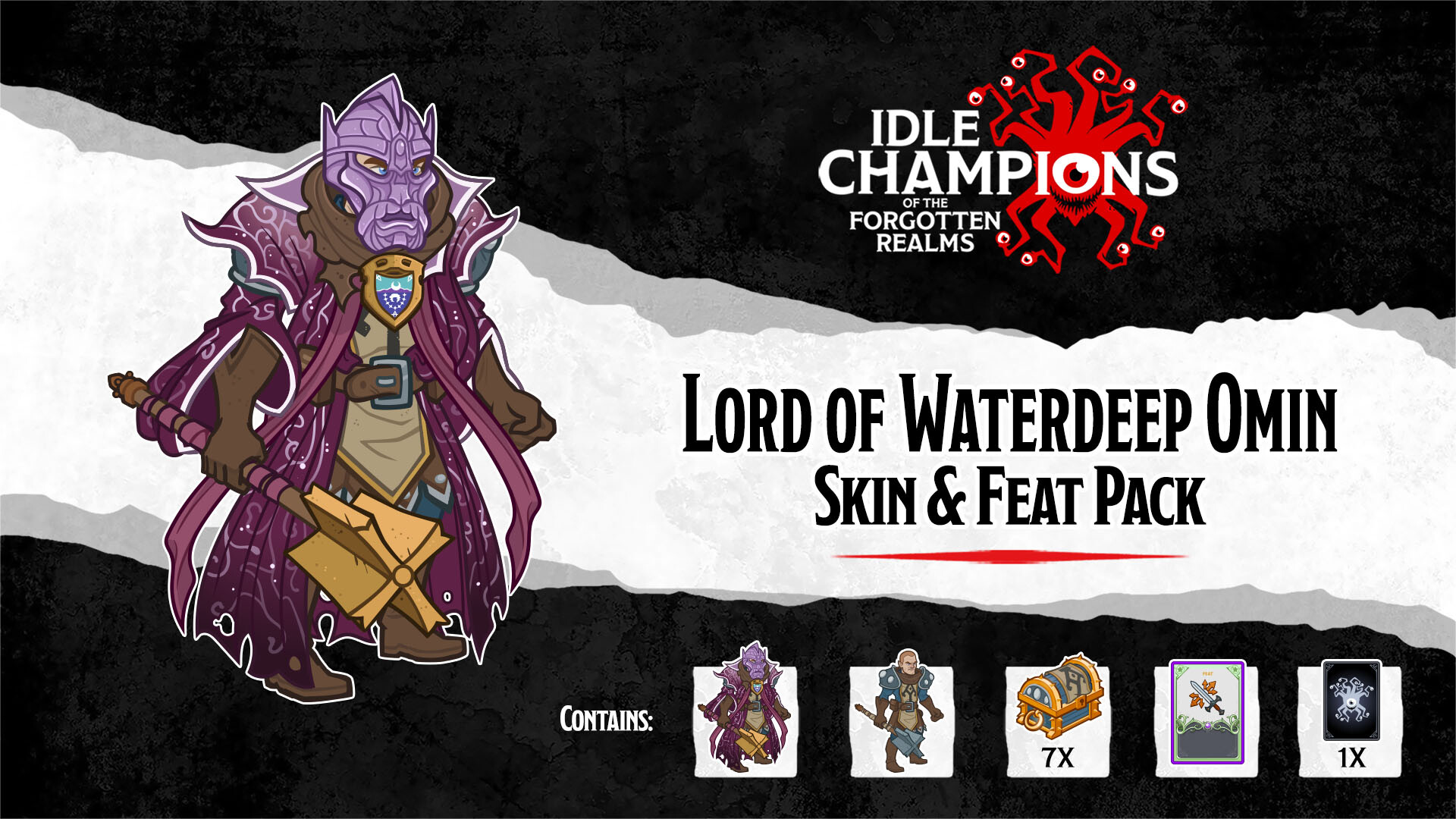 Idle Champions - Lord of Waterdeep Omin Skin & Feat Pack Featured Screenshot #1