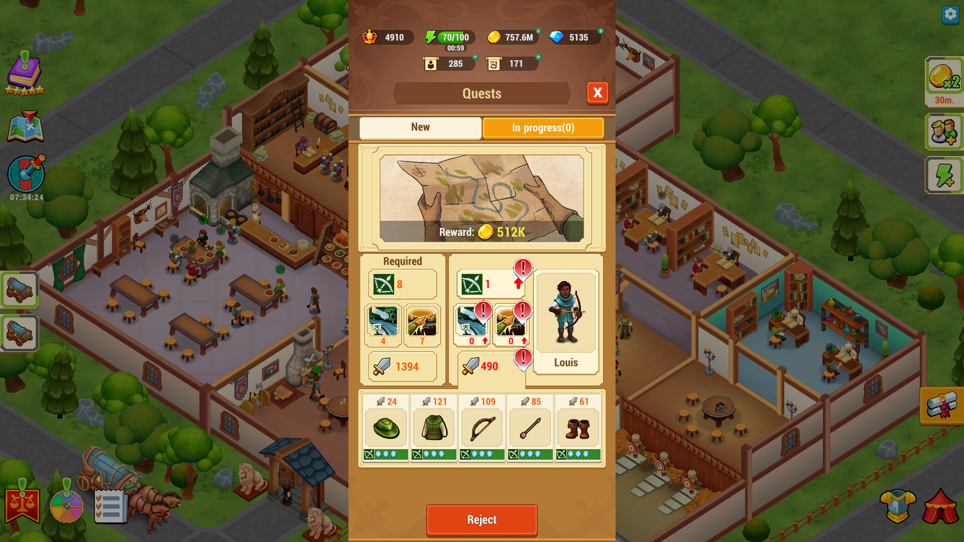 Idle Medieval Tavern RPG - Raise a Champion for Titans Battles screenshot screenshot 1