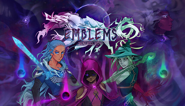 Imagen de la cápsula de "Emblems: Sunless Vow" que utilizó RoboStreamer para las transmisiones en Steam