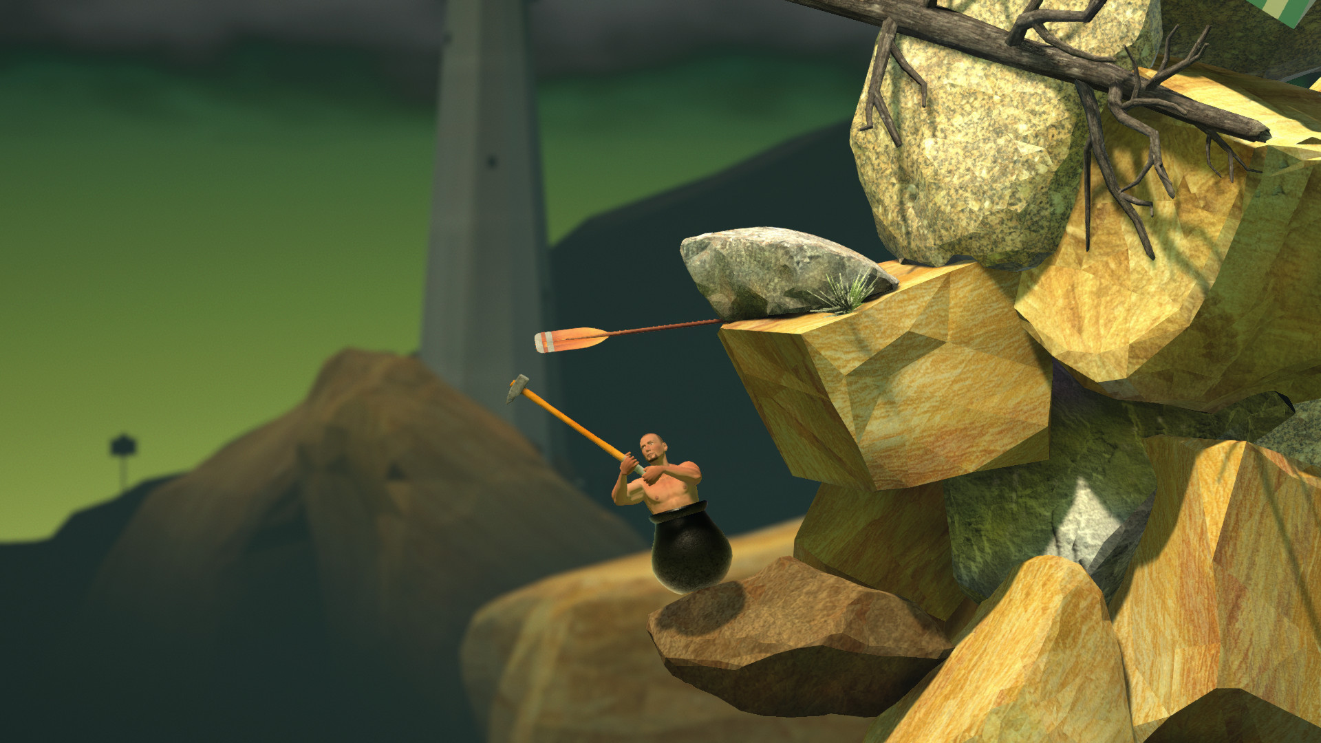 CAN I COMPLETE THIS GAME ??  GETTING OVER IT LIVE 