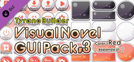 Tyrano Builder - Visual Novel GUI Pack #3 Color-Red [kopanda UI]