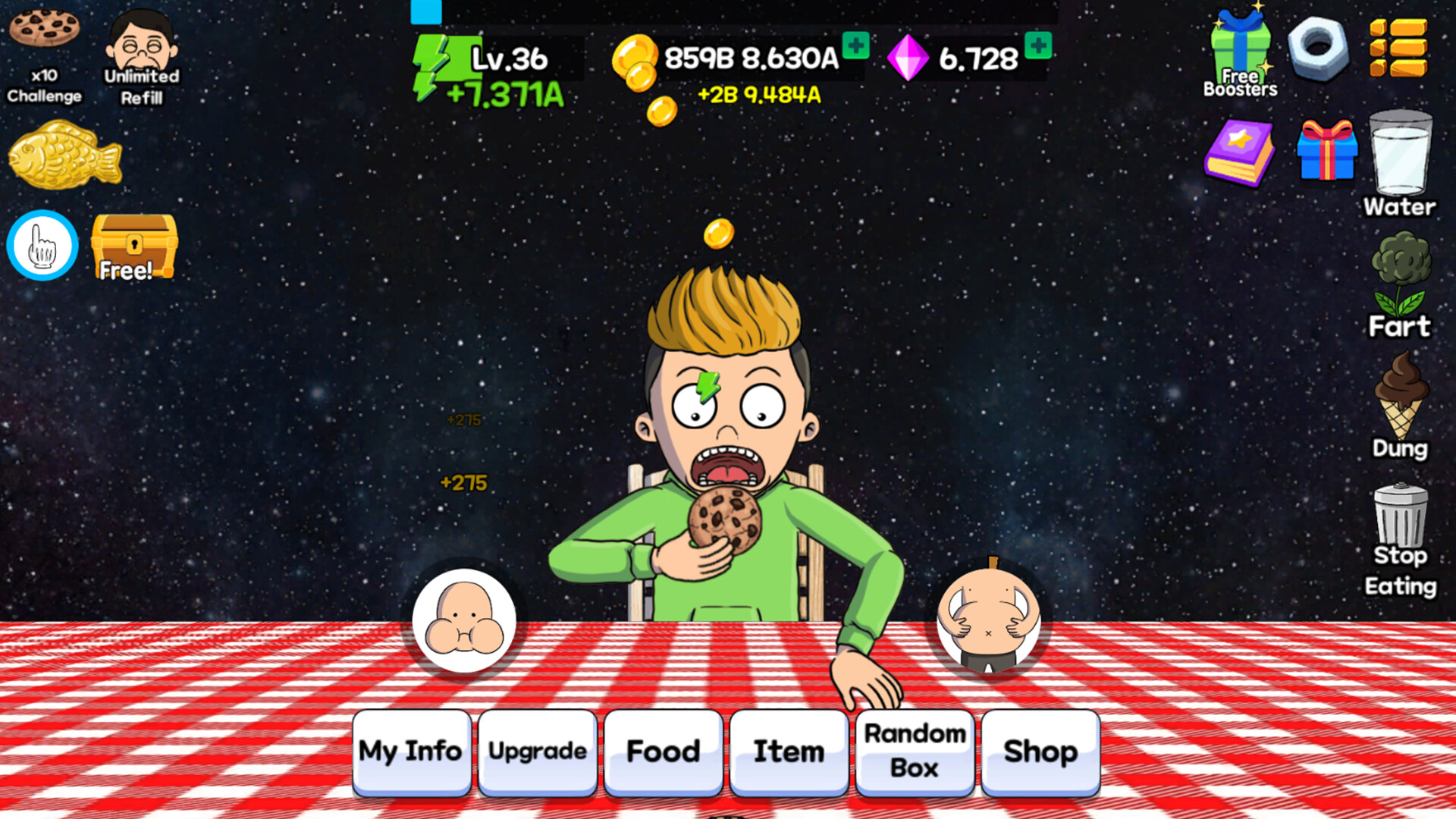 Food fighter clicker много денег