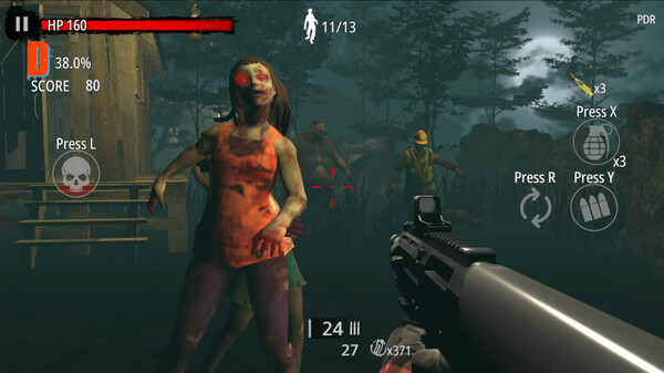 Скриншот из Zombie Hunter: D-Day