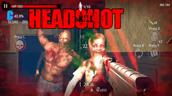 Zombie Hunter: D-Day game for windows Pc 1