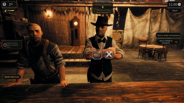 Screenshot of Saloon Simulator: Prologue