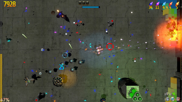Скриншот из Retro Rocket Raiders