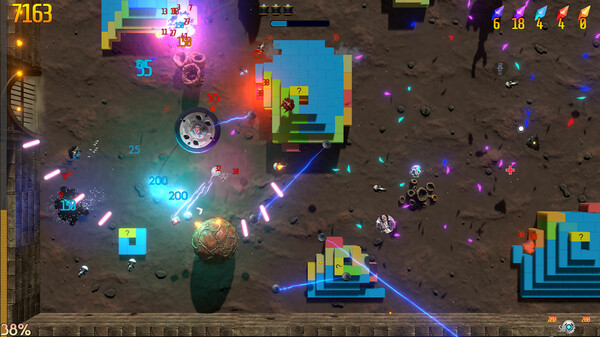Скриншот из Retro Rocket Raiders