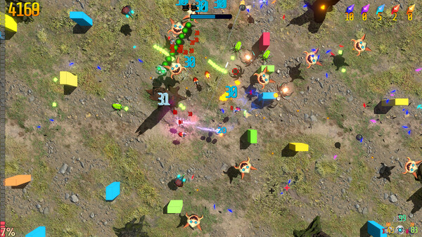 Скриншот из Retro Rocket Raiders